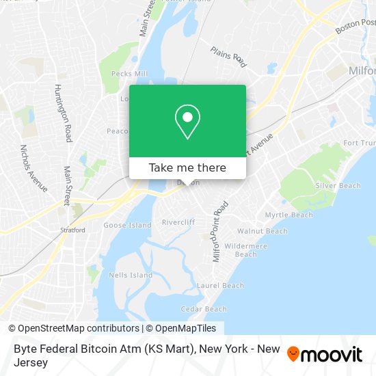 Byte Federal Bitcoin Atm (KS Mart) map