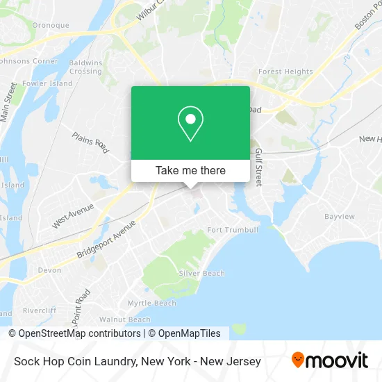 Sock Hop Coin Laundry map