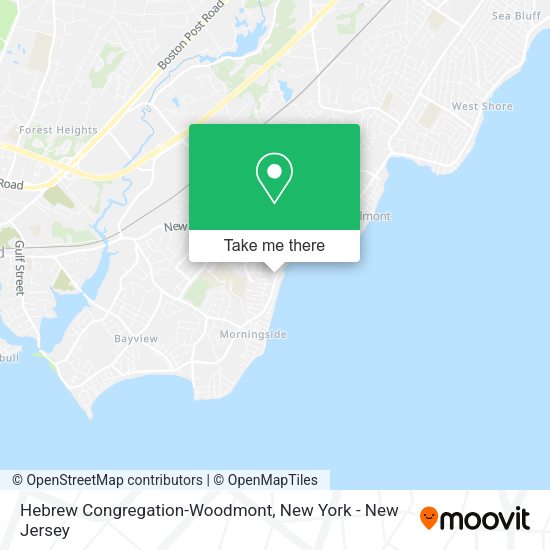 Hebrew Congregation-Woodmont map