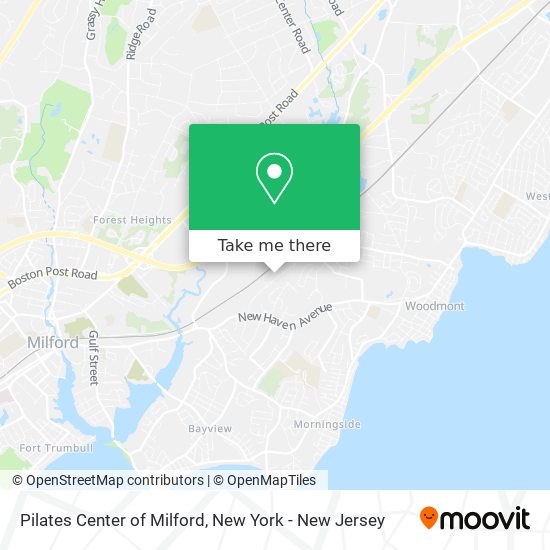 Pilates Center of Milford map