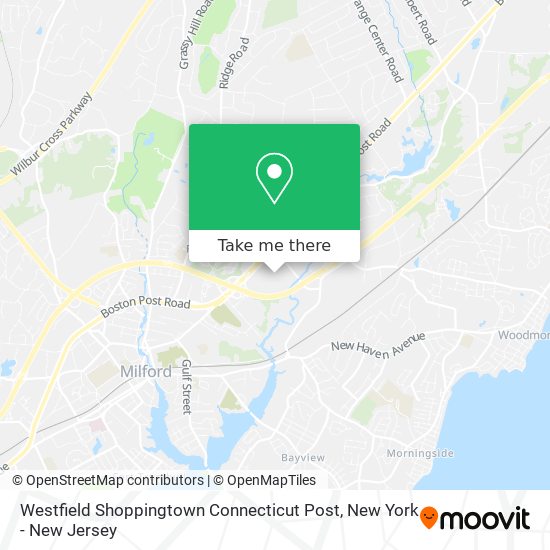 Westfield Shoppingtown Connecticut Post map