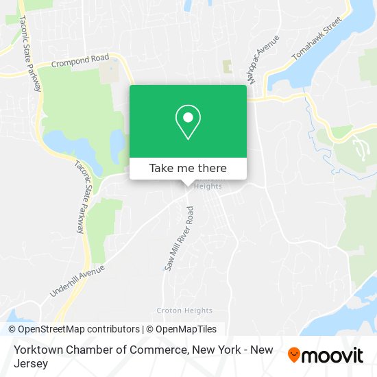 Yorktown Chamber of Commerce map