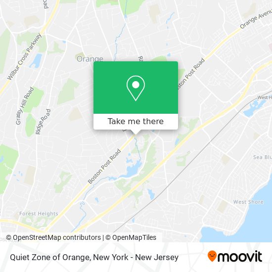 Quiet Zone of Orange map