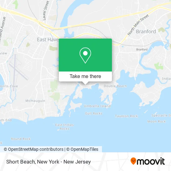 Short Beach map