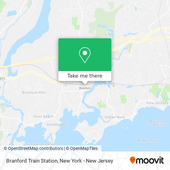 Mapa de Branford Train Station