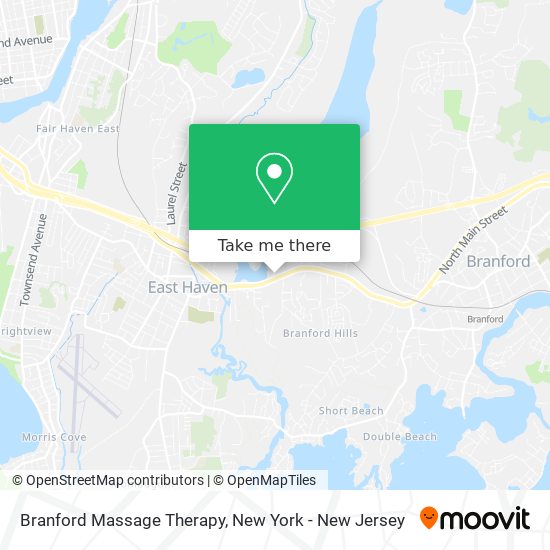 Branford Massage Therapy map