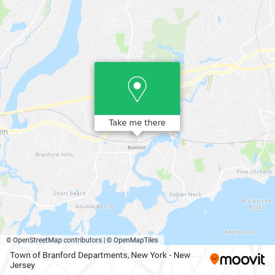 Town of Branford Departments map