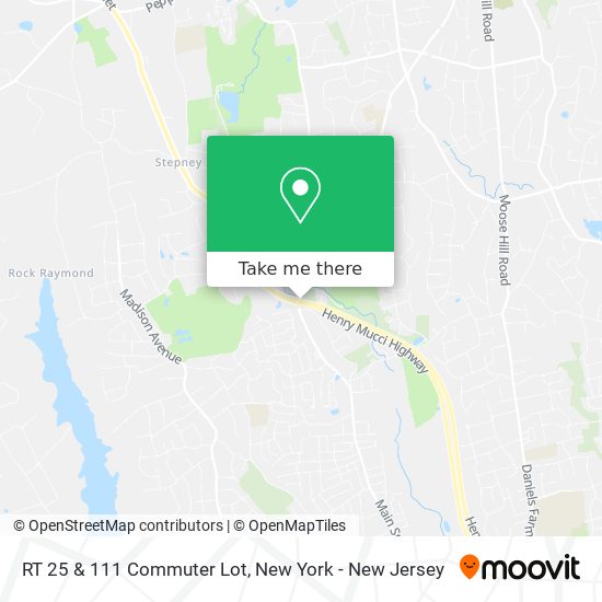 RT 25 & 111 Commuter Lot map