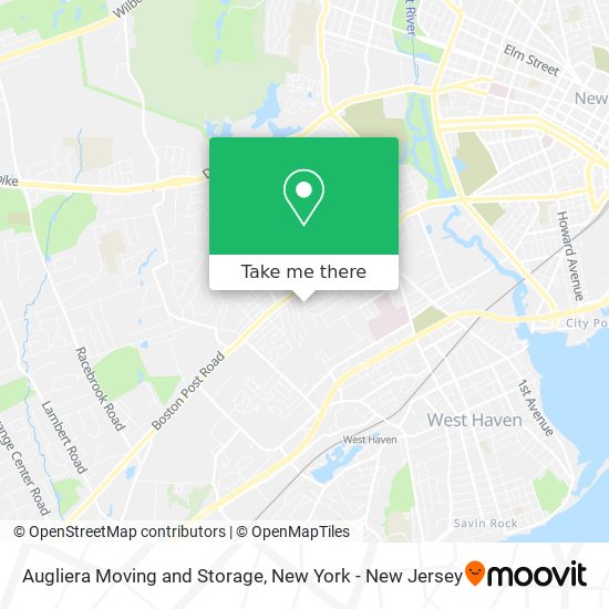 Augliera Moving and Storage map