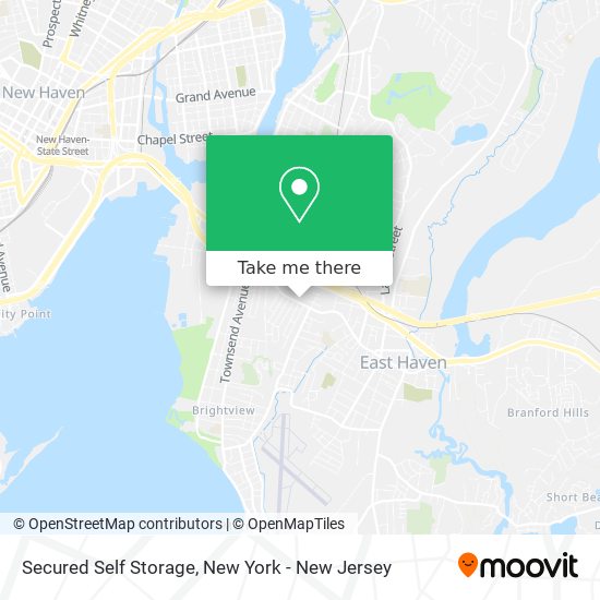 Mapa de Secured Self Storage