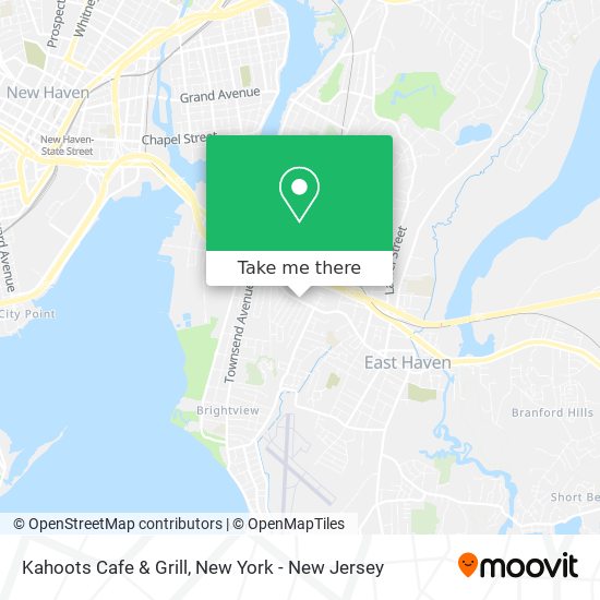 Mapa de Kahoots Cafe & Grill