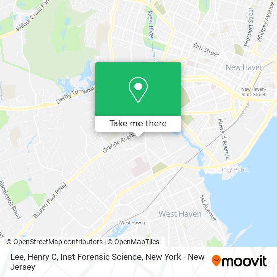 Lee, Henry C, Inst Forensic Science map