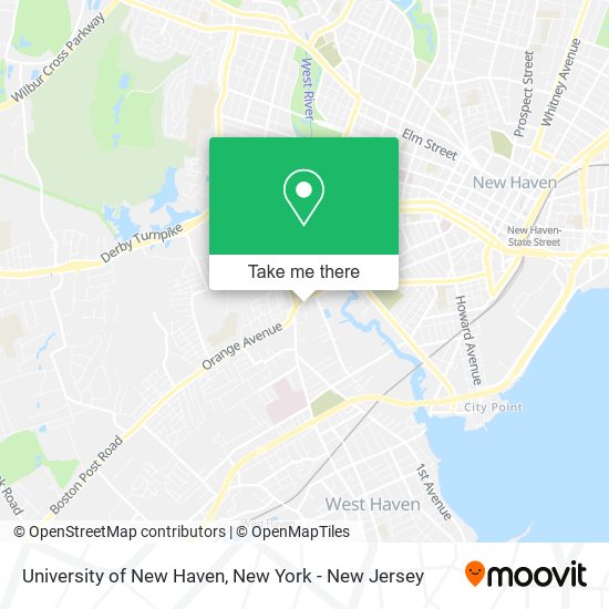 Mapa de University of New Haven