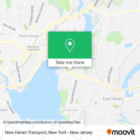 New Haven Transport map