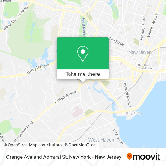 Mapa de Orange Ave and Admiral St