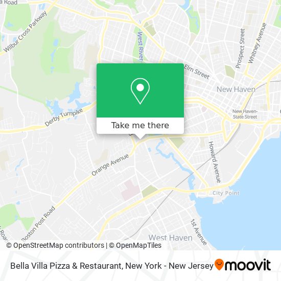 Bella Villa Pizza & Restaurant map