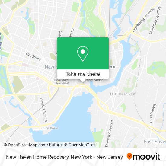 New Haven Home Recovery map