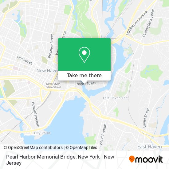 Mapa de Pearl Harbor Memorial Bridge