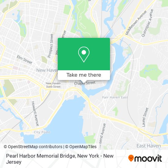 Pearl Harbor Memorial Bridge map