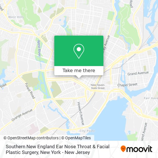 Southern New England Ear Nose Throat & Facial Plastic Surgery map