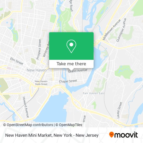 Mapa de New Haven Mini Market
