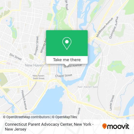 Connecticut Parent Advocacy Center map