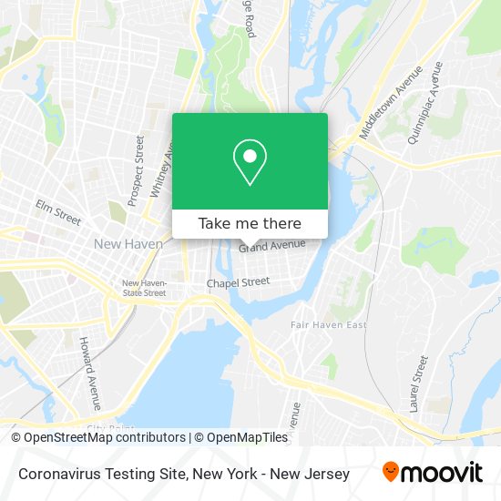 Coronavirus Testing Site map