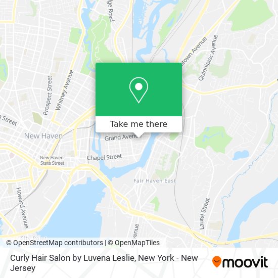 ¿Cómo llegar a Curly Hair Salon by Luvena Leslie en New Haven en Tren o Autobús?