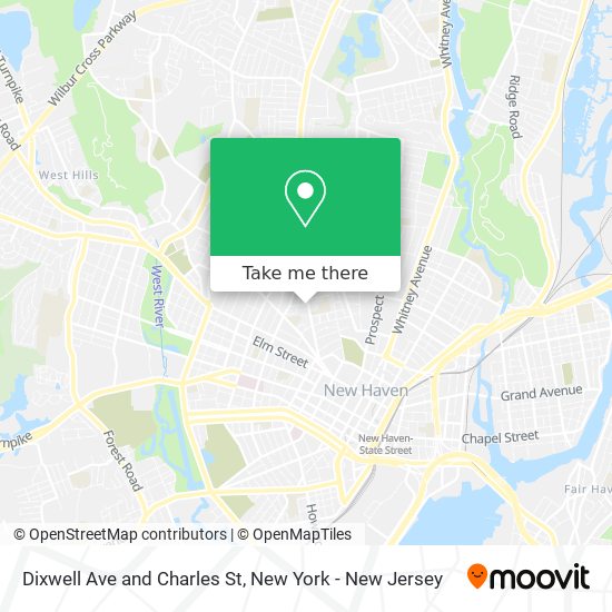 Dixwell Ave and Charles St map