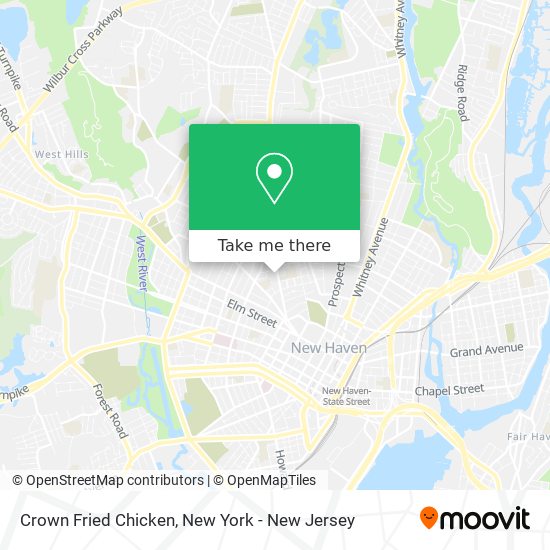 Crown Fried Chicken map