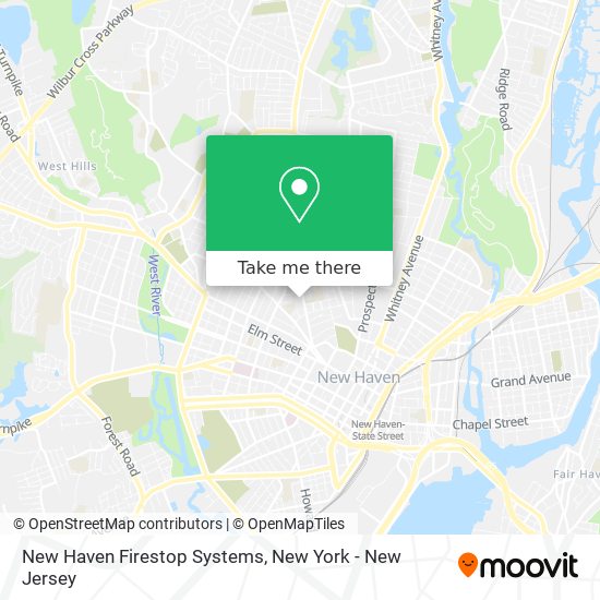 Mapa de New Haven Firestop Systems