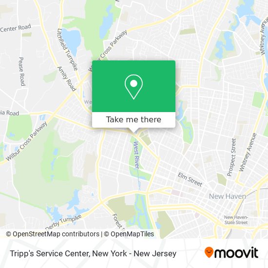 Tripp's Service Center map