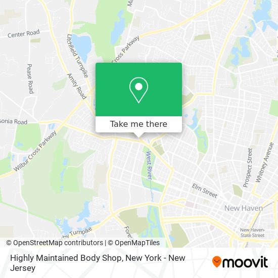 Highly Maintained Body Shop map