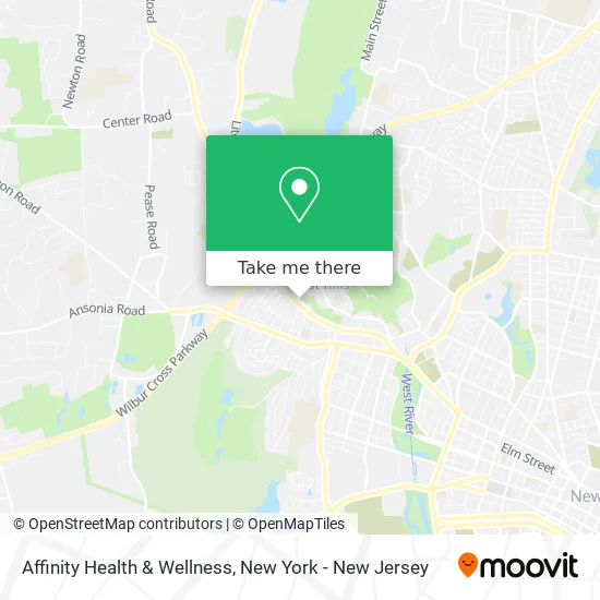Affinity Health & Wellness map