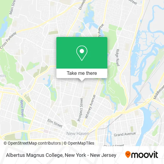 Albertus Magnus College map
