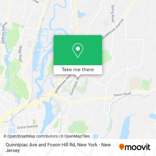 Quinnipiac Ave and Foxon Hill Rd map