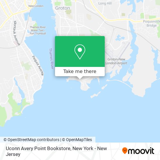 Mapa de Uconn Avery Point Bookstore