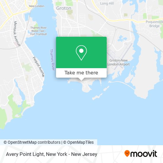 Mapa de Avery Point Light