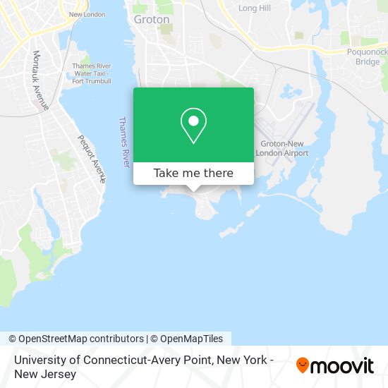 Mapa de University of Connecticut-Avery Point