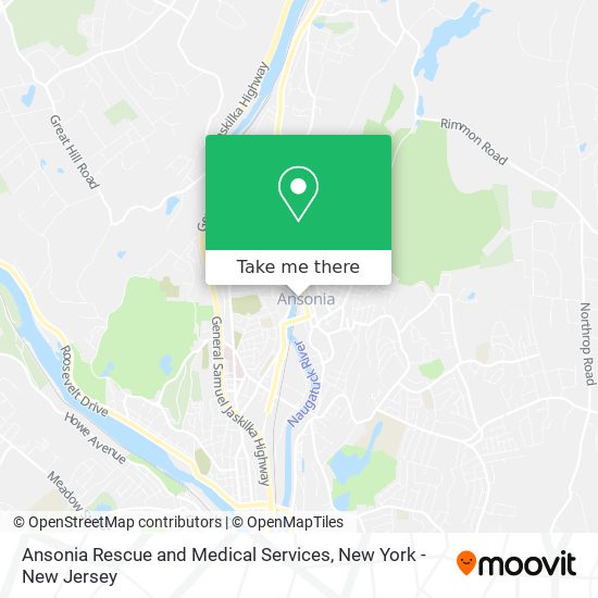 Ansonia Rescue and Medical Services map