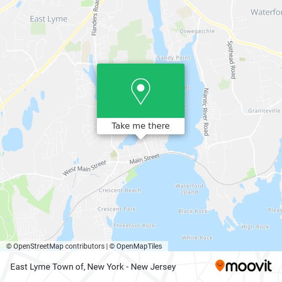 Mapa de East Lyme Town of