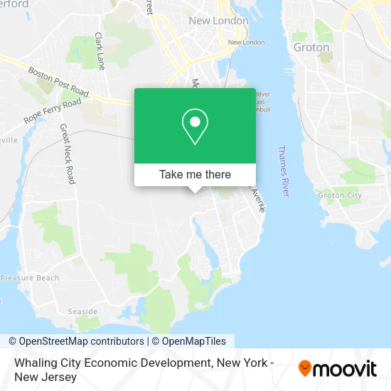 Whaling City Economic Development map