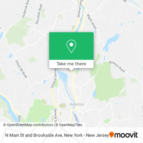 Mapa de N Main St and Brookside Ave