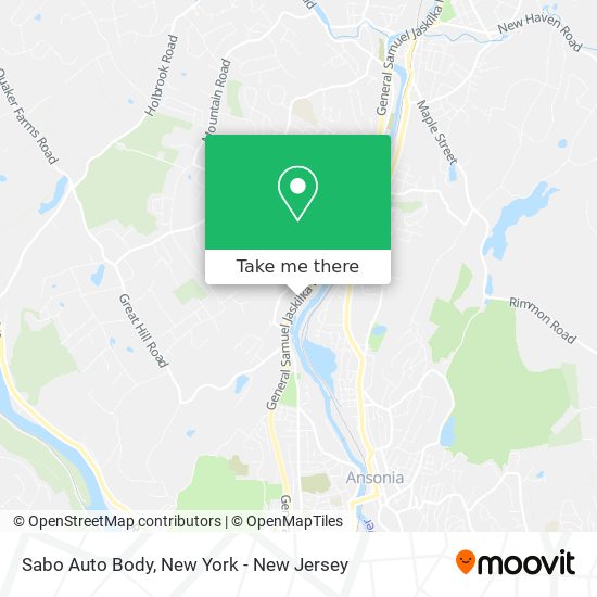 Sabo Auto Body map