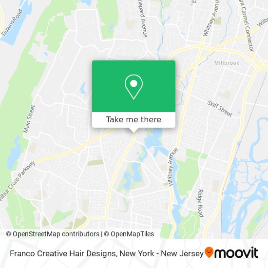 Franco Creative Hair Designs map