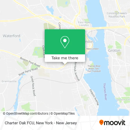 Charter Oak FCU map