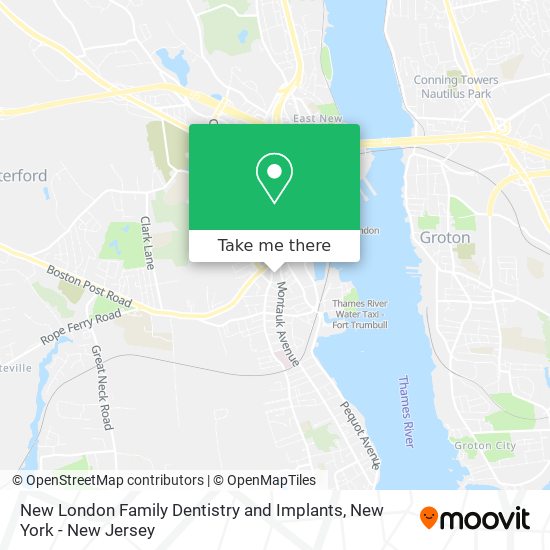 Mapa de New London Family Dentistry and Implants