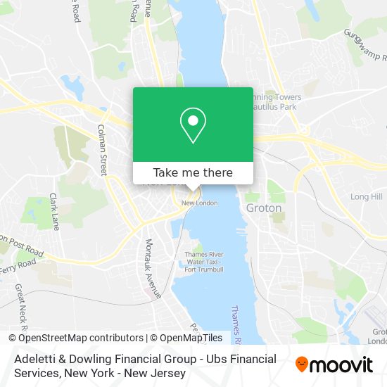 Adeletti & Dowling Financial Group - Ubs Financial Services map