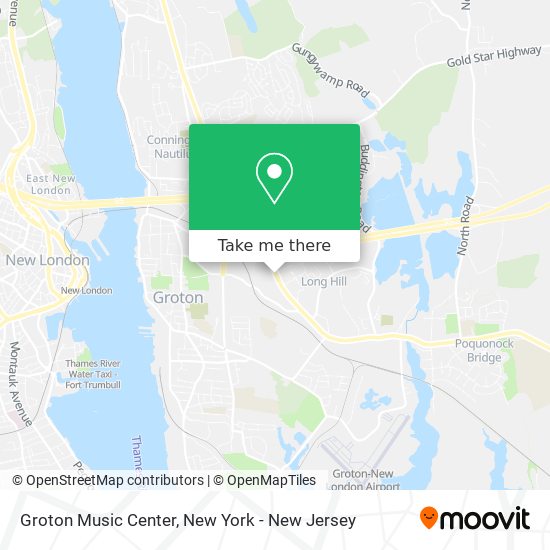 Groton Music Center map