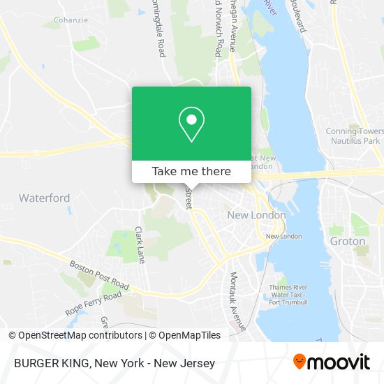 BURGER KING map